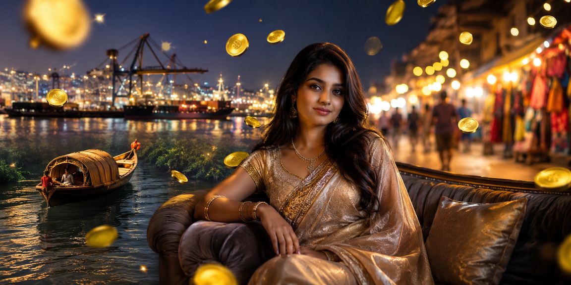 চট্টগ্রামের রাতের বাজারে মোবাইলে অনলাইন বেটিং ও জ্যাকপট খেলার দৃশ্য
